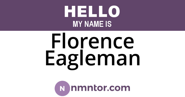 Florence Eagleman