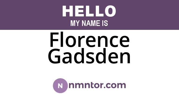 Florence Gadsden