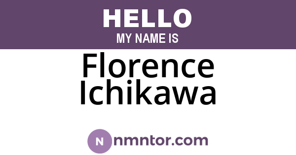 Florence Ichikawa