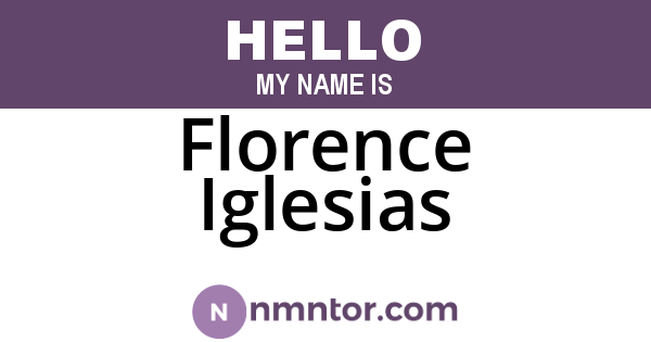 Florence Iglesias
