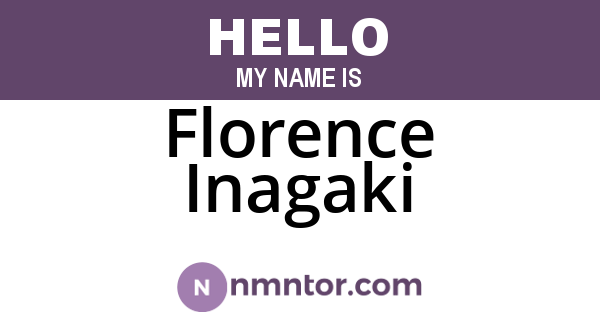 Florence Inagaki