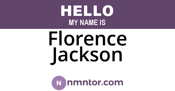 Florence Jackson