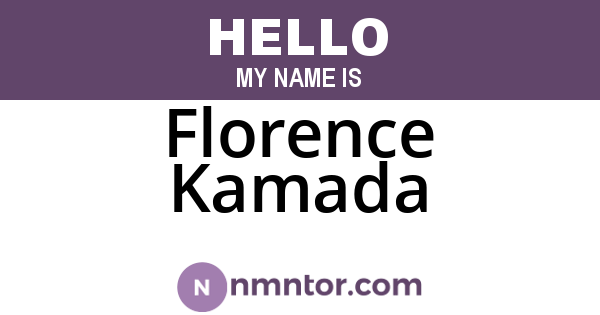 Florence Kamada