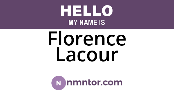 Florence Lacour