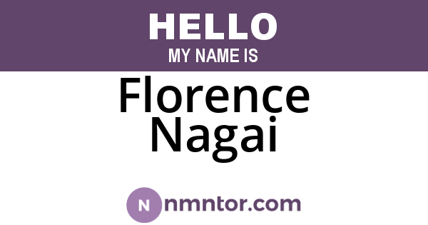 Florence Nagai