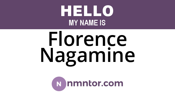 Florence Nagamine