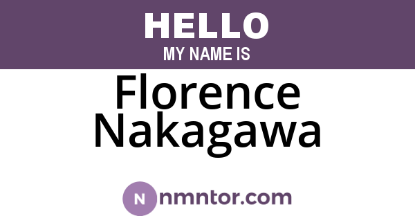 Florence Nakagawa