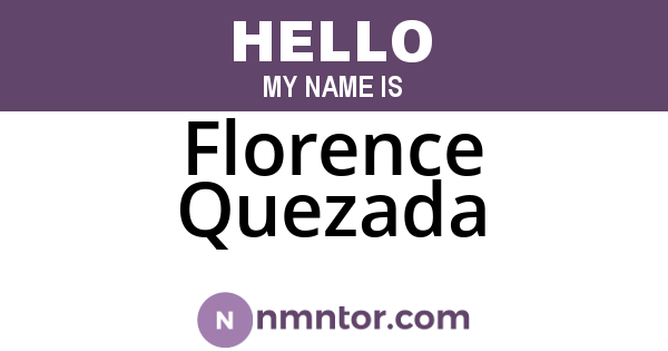 Florence Quezada