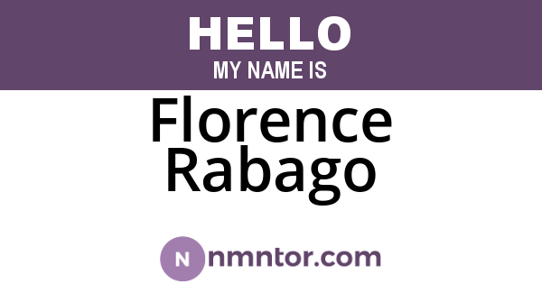 Florence Rabago