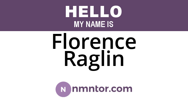 Florence Raglin