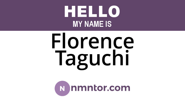 Florence Taguchi