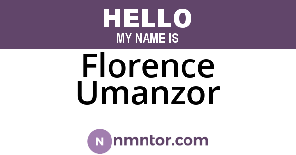 Florence Umanzor