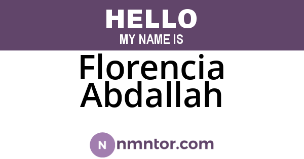 Florencia Abdallah