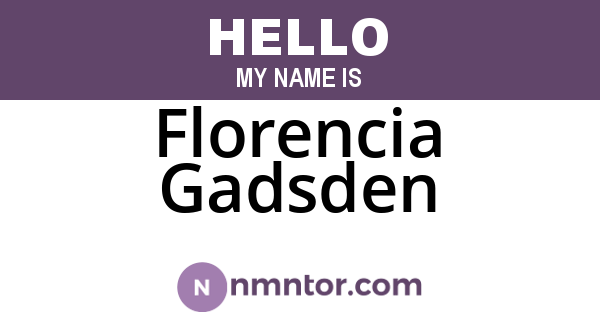 Florencia Gadsden