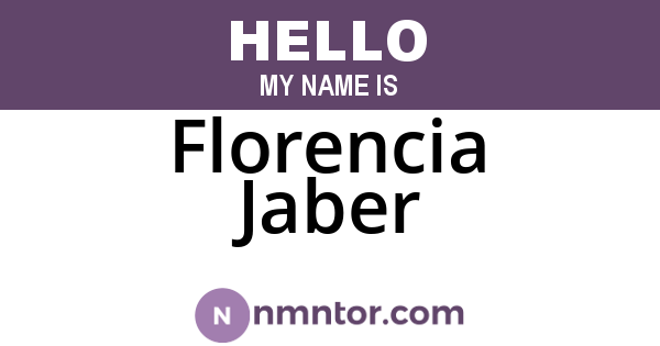 Florencia Jaber