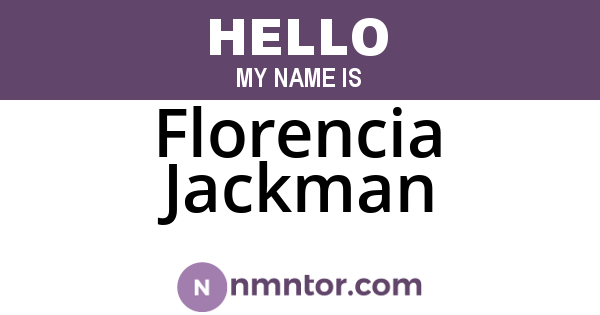 Florencia Jackman