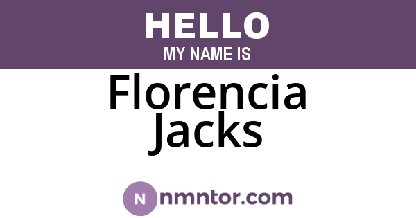 Florencia Jacks