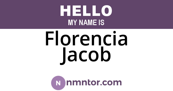 Florencia Jacob