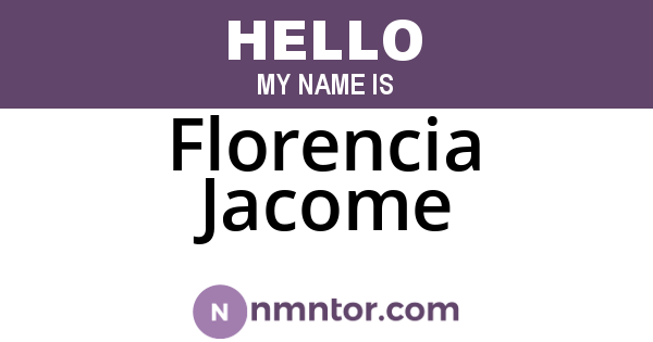 Florencia Jacome