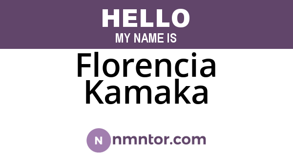 Florencia Kamaka