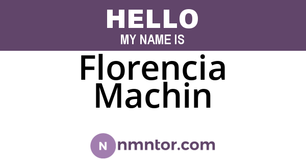 Florencia Machin