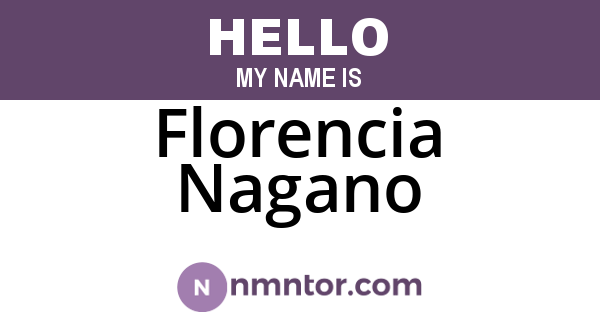 Florencia Nagano