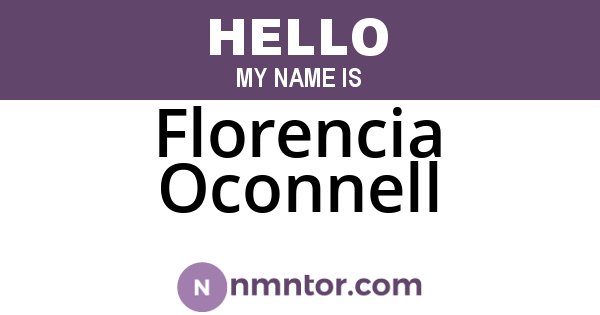 Florencia Oconnell