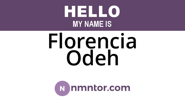 Florencia Odeh