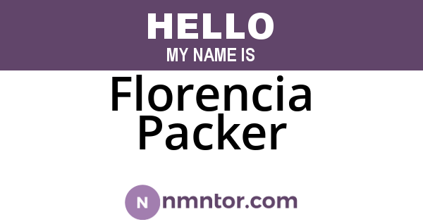 Florencia Packer
