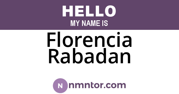 Florencia Rabadan