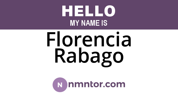 Florencia Rabago