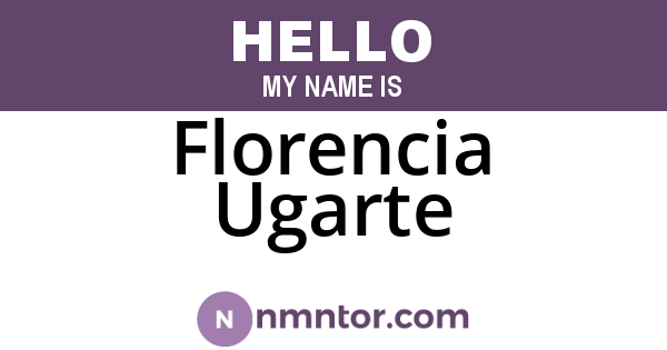 Florencia Ugarte