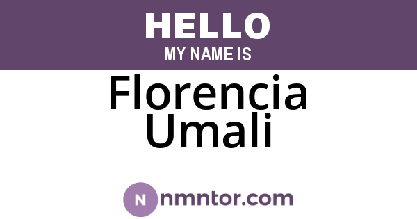 Florencia Umali