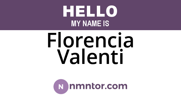 Florencia Valenti