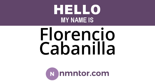 Florencio Cabanilla