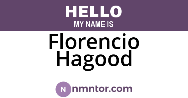 Florencio Hagood