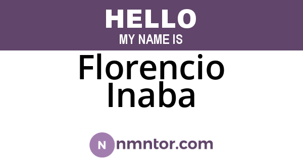 Florencio Inaba
