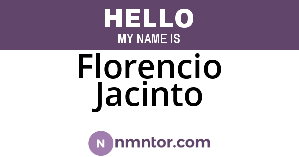 Florencio Jacinto