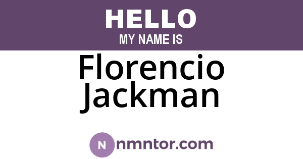 Florencio Jackman