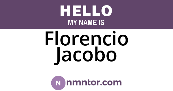 Florencio Jacobo