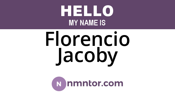 Florencio Jacoby