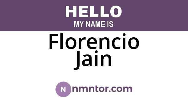 Florencio Jain
