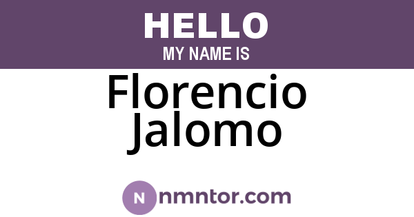 Florencio Jalomo