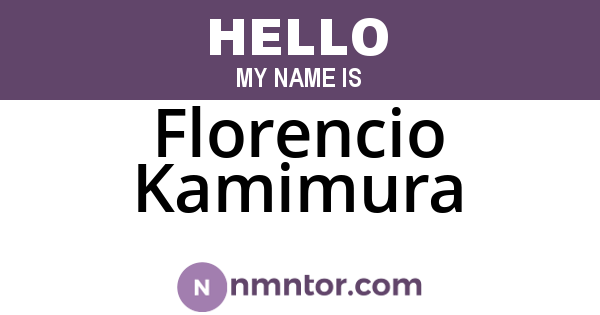 Florencio Kamimura