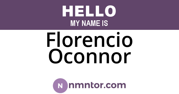 Florencio Oconnor