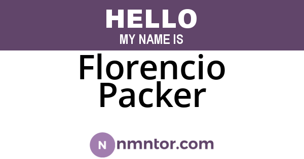Florencio Packer