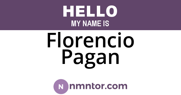 Florencio Pagan