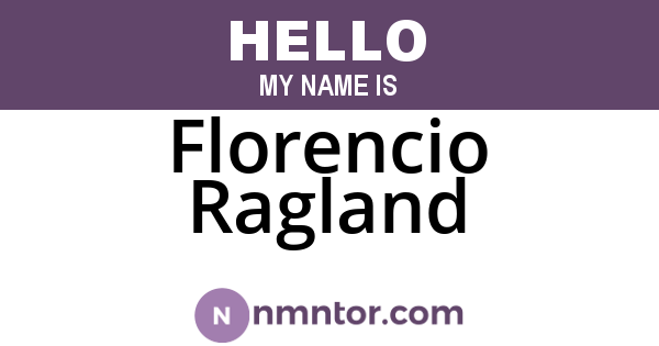 Florencio Ragland