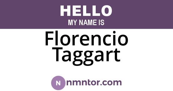 Florencio Taggart