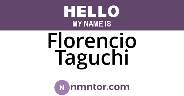 Florencio Taguchi
